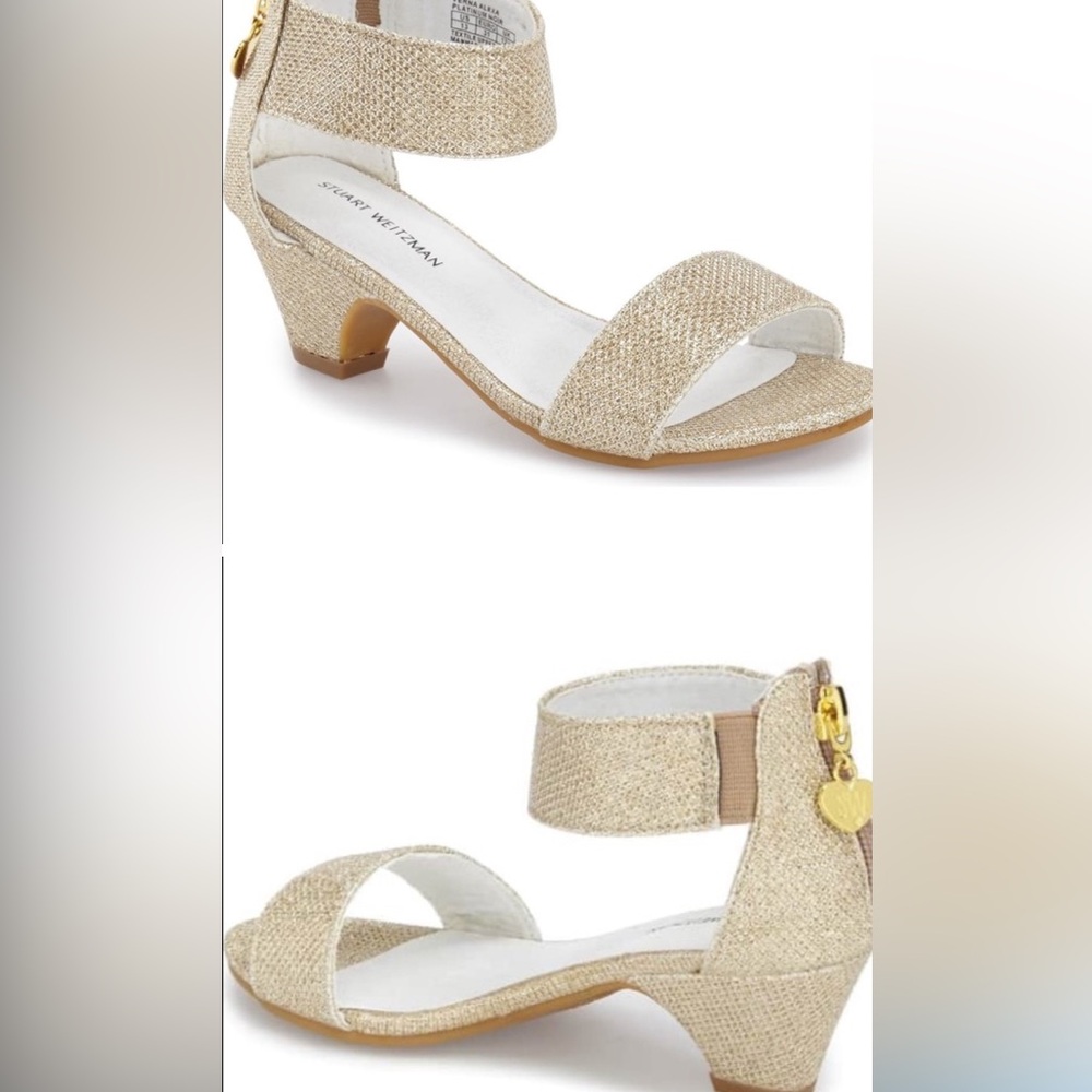 Girls Stuart Weitzman Sandals (Platinum Noir)